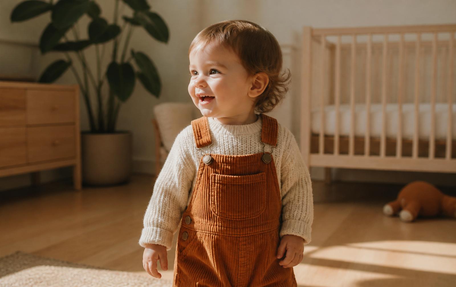 Canadian child in warm neutral tones, natural light